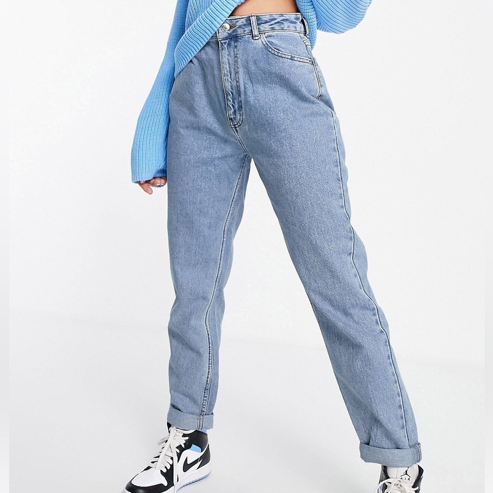 ASOS High Rise Blue Jeans